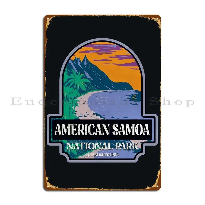 American Samoa Metal Signs Vintage Customized Wall Cave Bar Cave Designing Tin Sign Poster 20x30cm(7.8x11.8inch)