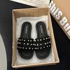 Fashion Shoes Woman 2025 Slippers Flat Luxury Slides Big Size Designer Rubber Slippers Casual Flat Shoes Female Slides Big Size Luxury