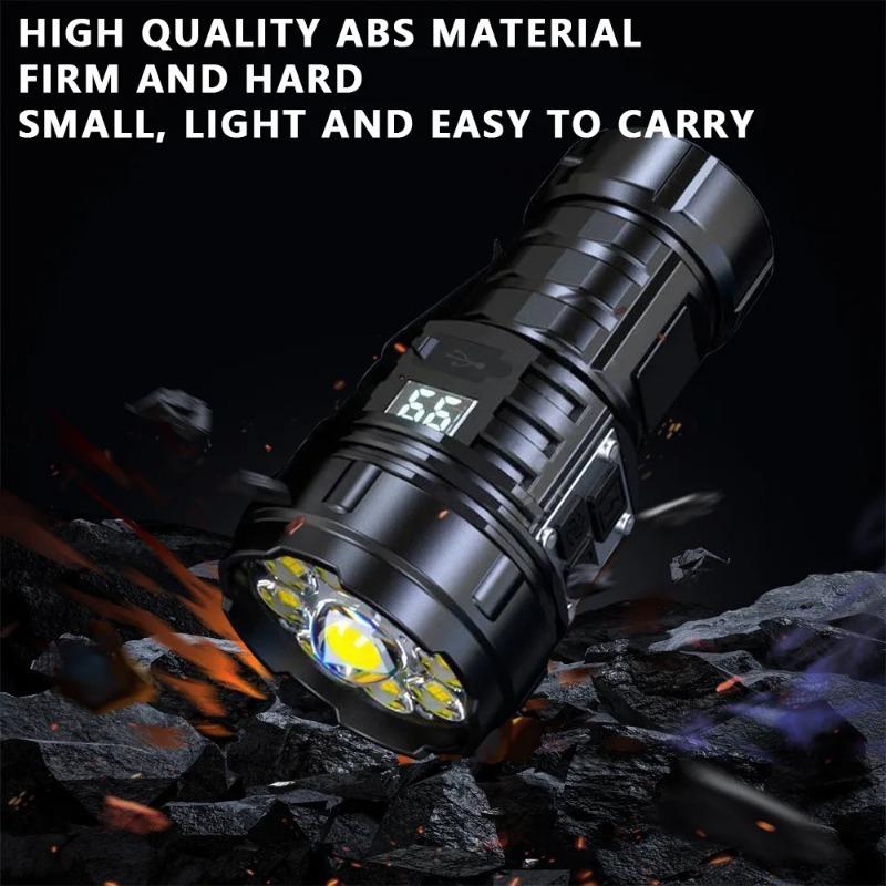 Strong Light Mini LED Flashlight Multifunctional Work Light with Magnetic&Cap Clip Portable Rechargeable Outdoor Emergency Lamp