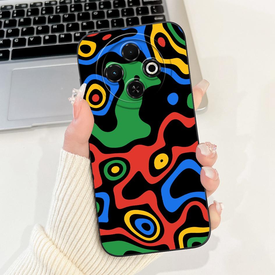 For Tecno Spark 30C 4G Case Popular Daisy Flower Soft Silicone Matte Cover For Tecno Spark30C 4G kl5 kl5n Full Protection Bumper
