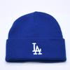 Used New and Unused Mitchell&Ness Los Angeles Dodgers Knit Cap Beanie Royal Blue White LA Used 4a002236