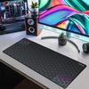 EXCO Mouse Pad, Extra Large Desk Mat, Computer Office Gaming Cartoon Anime Edge-Locked Keyboard Pad, Non-Slip, 800*300mm, Hexagonal Colorful 0258