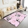 Cute Cat Area Rug,Cartoon Kitty Pet Animals Decor Non Shedding Rug for Kids Teen Adults,Starry Galaxy Decorative Carpet for