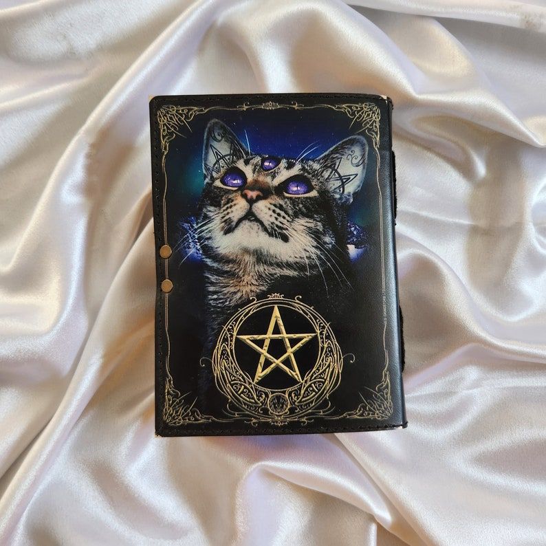 Leather Journal Cat Print Leather Sketchbook, Leather Dairy, Notebook, Wedding Gift, Travel Dairy, Dream Journal, Notepad Personalized Gift.