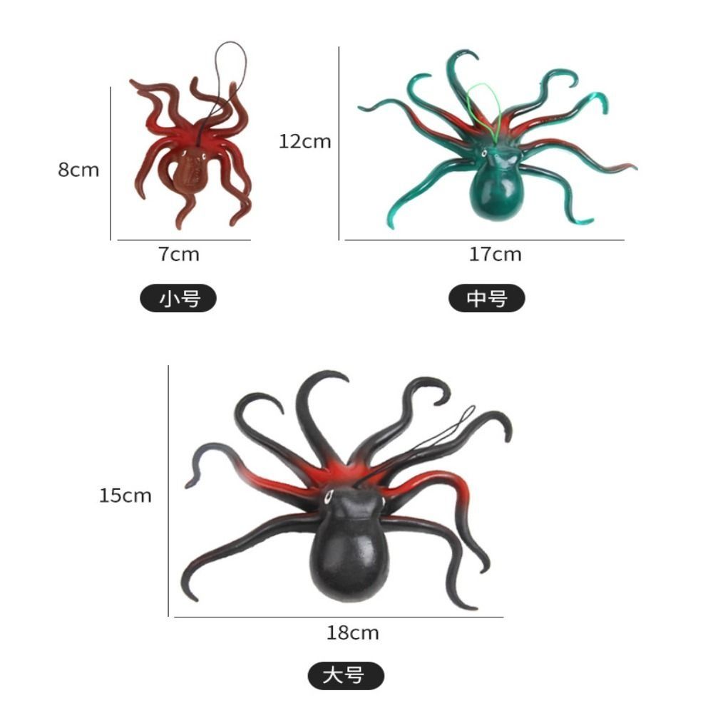 Decoration Animal Model Soft Elastic Toys Octopus Action Toy Simulation Octopus Toy Ocean Sea Life