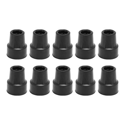 10 Pack Walking Support Rubber Ends Anti Slip Walking Support Ferrule Protectors 19mm Inner Diameter