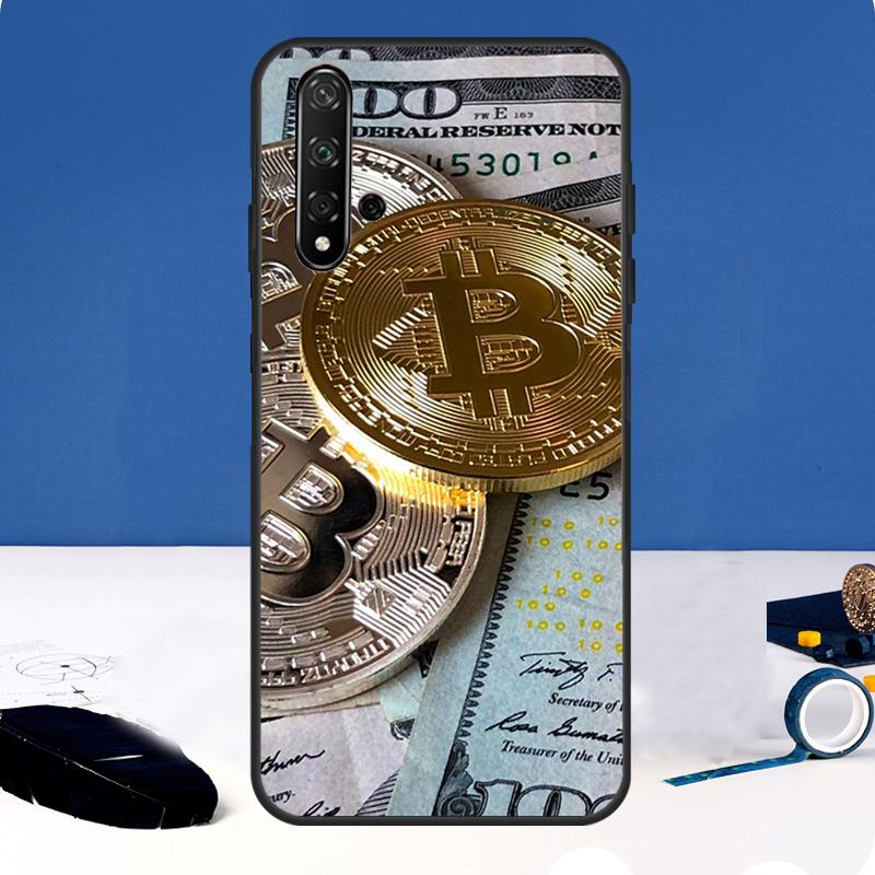 Bitcoin BTC Hülle Für Huawei Nova 3i 8i 11i 11 Pro 9 10 SE 5T Y60 Y61 Y70 Y90 Y91 P20 P30 P40 Lite Abdeckung