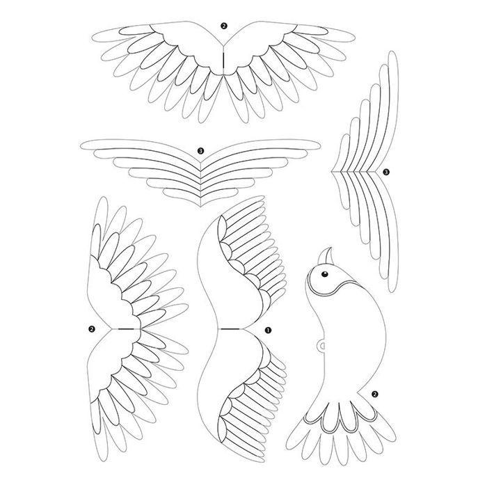 Kit de mobiles à décorer pour enfants - Oiseaux colibris