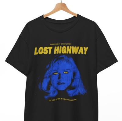 Camiseta David Lynch Lost Highway Hombre Misterioso Neo-Noir Horror, Camiseta Unisex de Horror