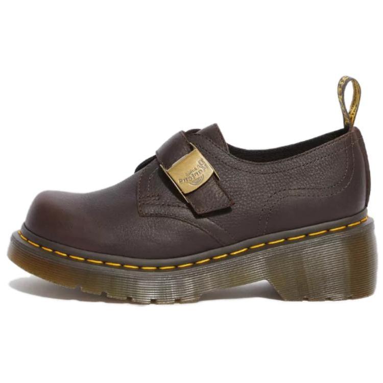 Dr. Martens Leather Minimalist Trendy Versatile Low-Top Casual Shoes Unisex Casual Shoes Brown 25290203