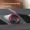 Car Clock Decoration Ring Stopwatch Compass Stopwatch Sticker Decoration Trim For Porsche Cayenne Macan Panamera 911 718