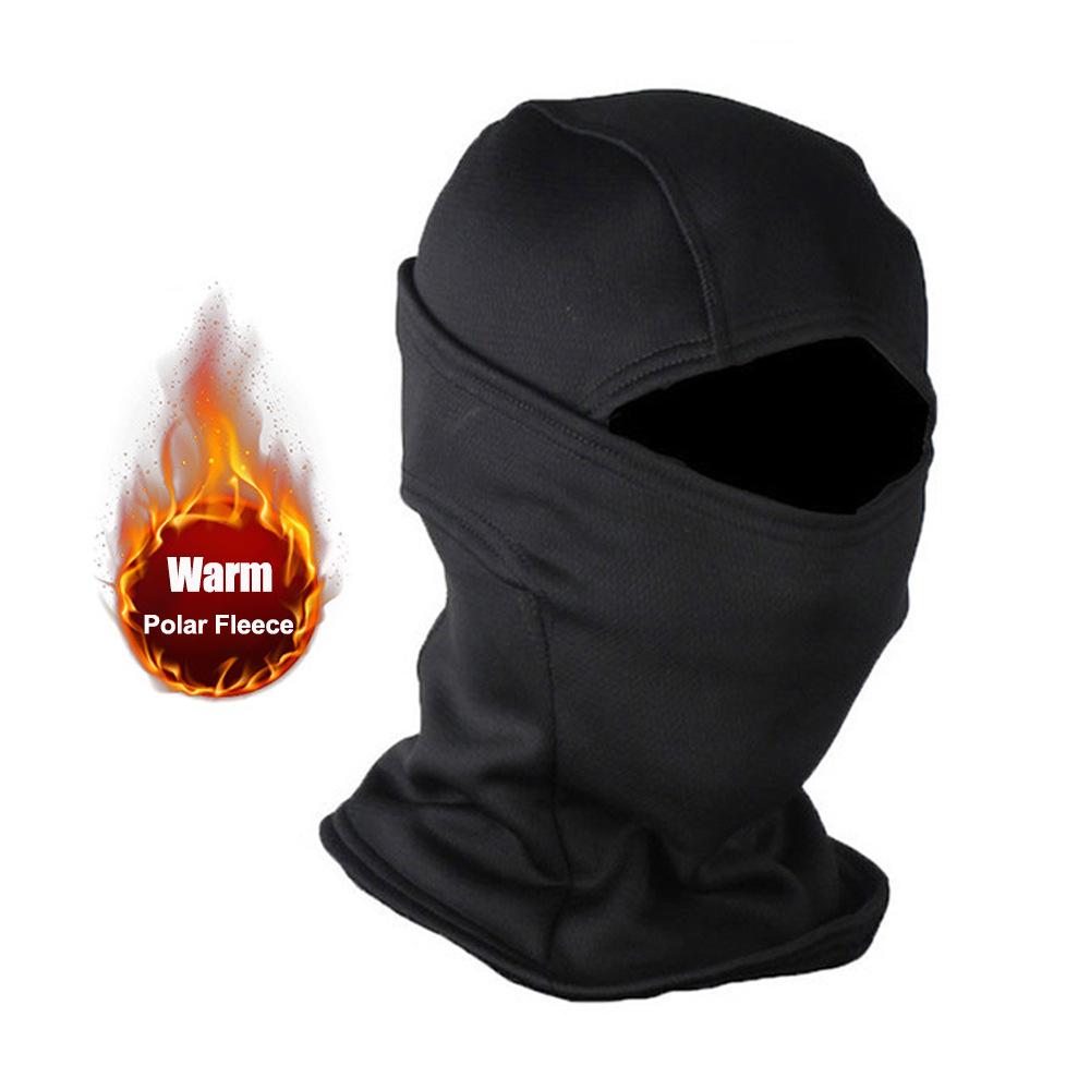 Camouflage Fleece-Lined Winter Balaclava for Cold Weather Cycling