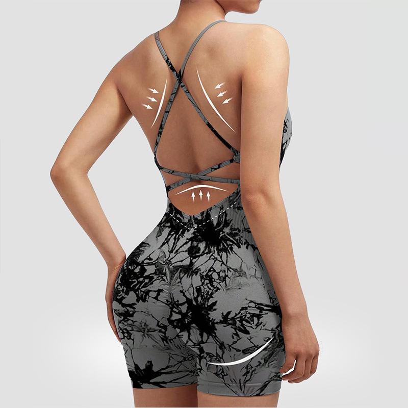 Vest Style Yoga Suit Jumpsuit Sexy Hip Hugging One-Piece New Sports Jumpsuit For Women
