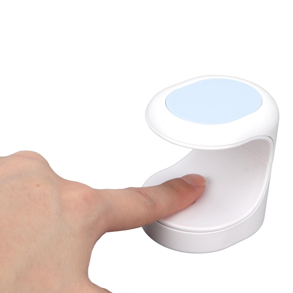 Mini Nail UV LED Dryer 16W 3pcs Light Chips 60s Timing Nail Polish Curing Lamp with USB Cable