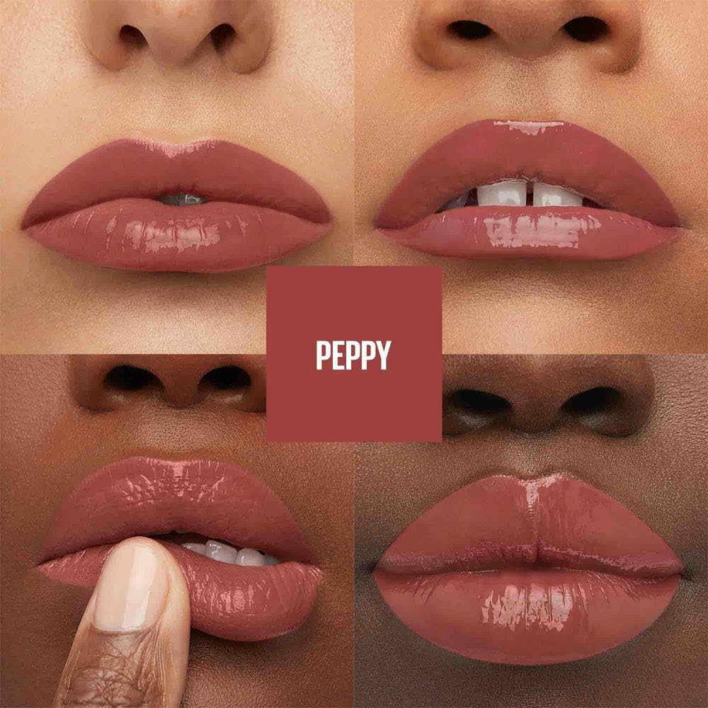 Maybelline Superstay Vinyl Ink Liquid Lipstick Peppy 4.2ml Long Lasting High Shine Color 16HR Wear