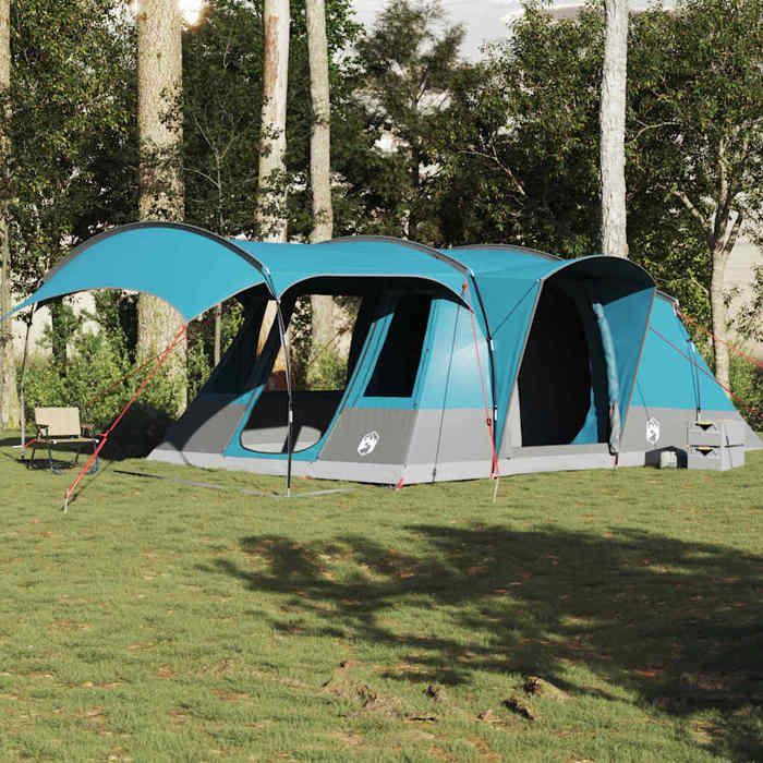 VidaXL Tente de camping tunnel 5 personnes bleu imperméable 4009426