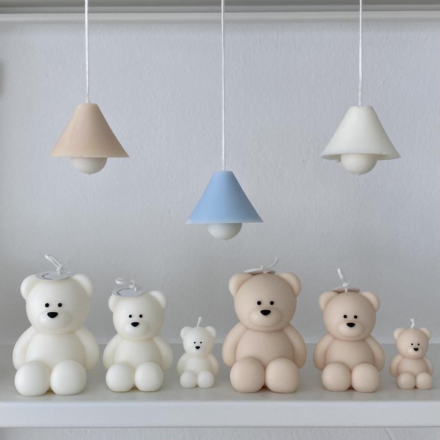 3D Bear Silicone Mold For Scented Candle Making Cute Bear Shape DIY Craft Mold Resin Mold Home Decor