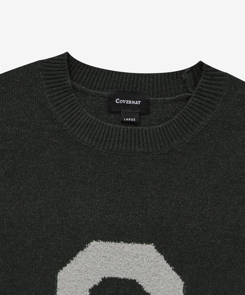 COVERNAT Big C Logo Knit Dark Gray