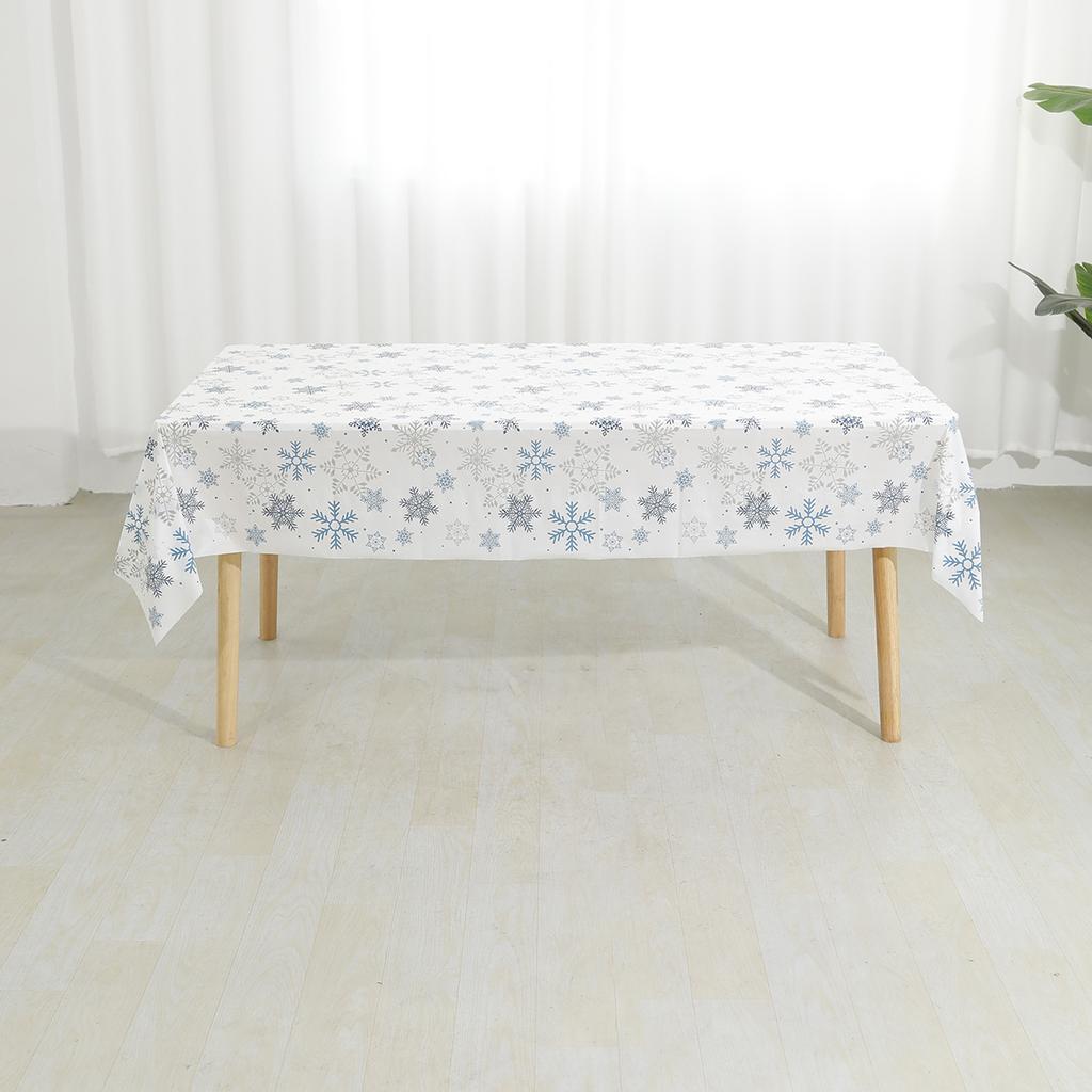 Christmas Style Disposable Tablecloths Winter Festival Tablecloth Snowflake Elk Christmas Party Tablecloth Christmas decorations