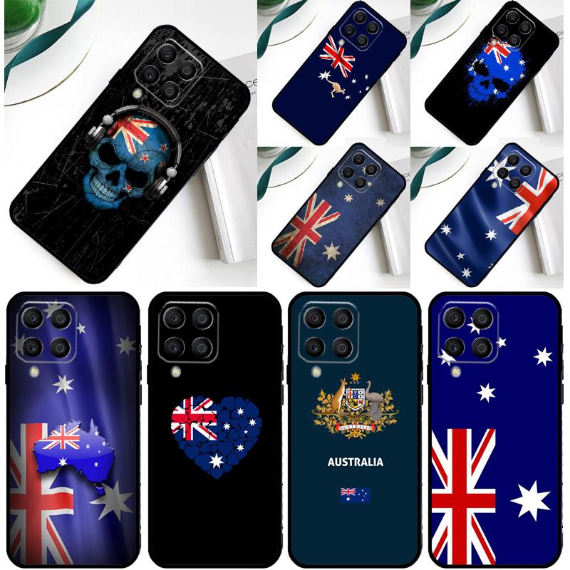 Australische Flagge Hülle für Samsung Galaxy M20 M30s M33 M13 M23 M53 M15 M55 M31 M51 M14 M34 M54 M32 M52 Case
