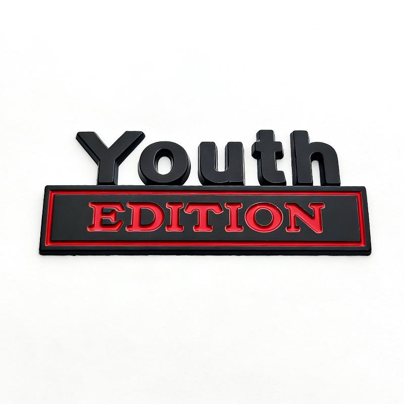 New Zinc Alloy Youth Edition Car Sticker Badges For Car Trunk Door Emblem Badges Car Decals Motorcycle Decoration