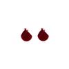 Red Velvet Drop Earrings Simple Dangle Fluffy Earrings for Women Autumn Winter Light Luxury Face Slimming Accessories