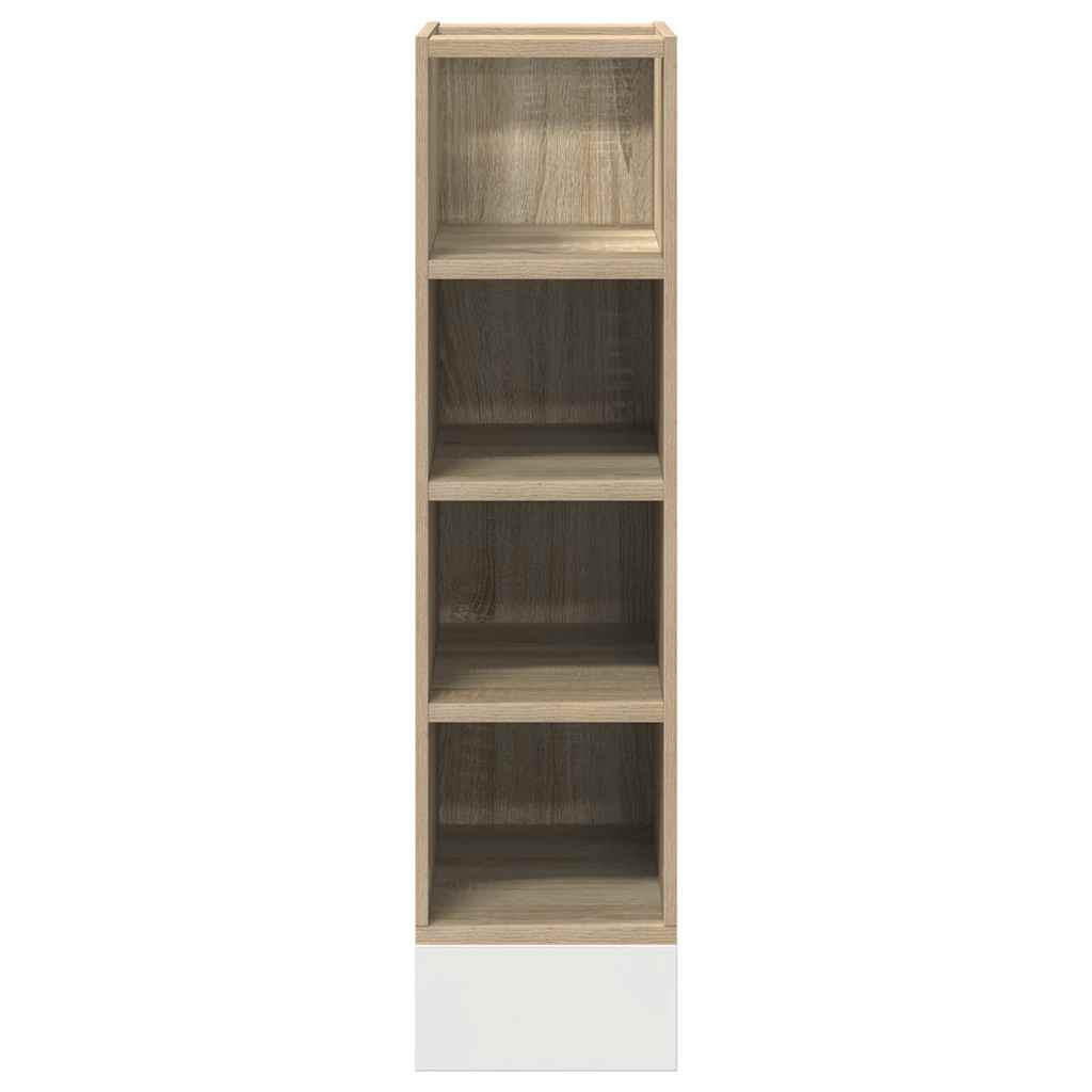 Vidaxl Dolna Szafka Sonoma Oak 20X44,5X81,5 Cm Drewno Klejone