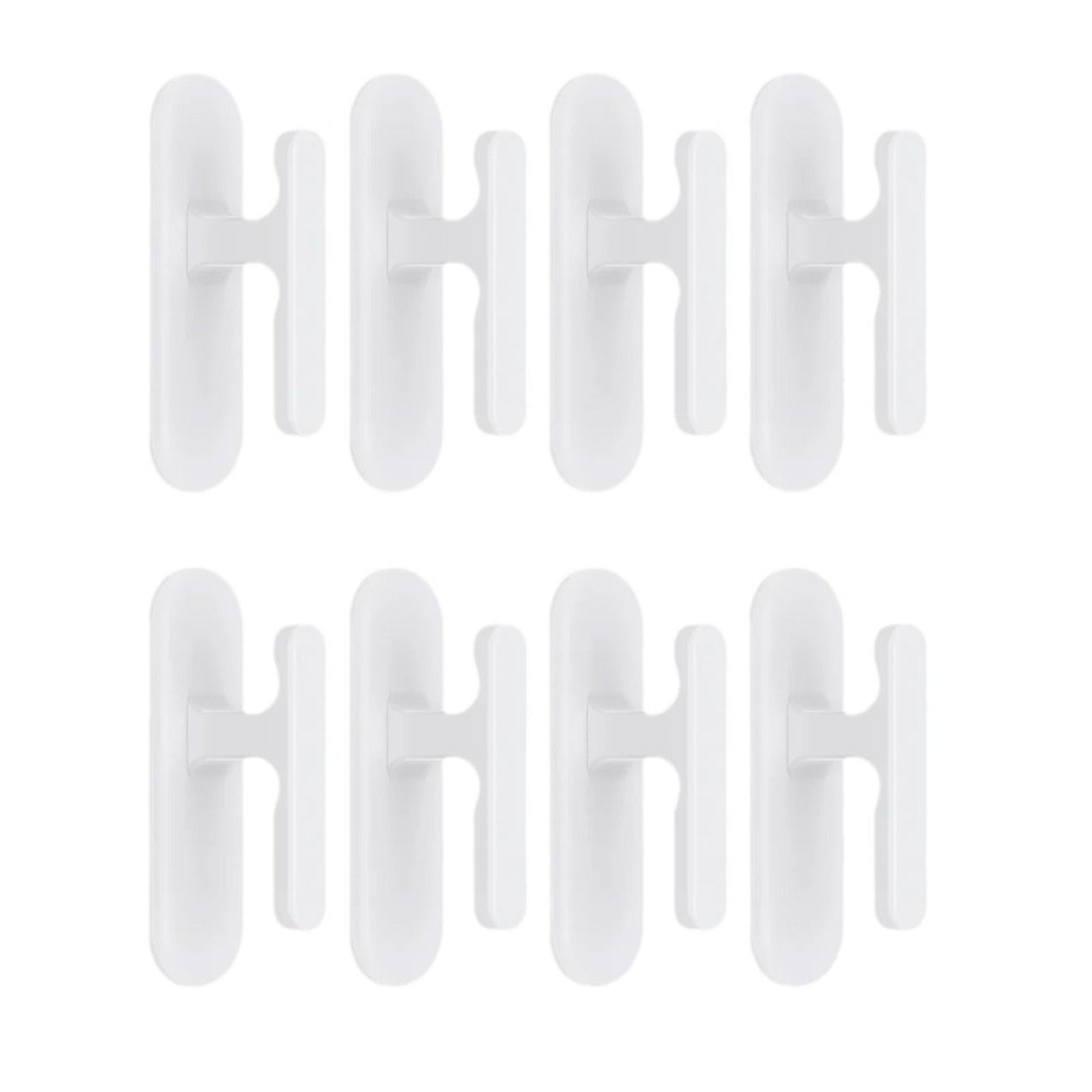 

Self Adhesive Blinds Cord Plastic Window Curtain Rope Hook Hanging Punch Free Wall Mounted Hanger One Size белый