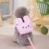 Pet Dog Clothing Traction Pet Chest Harness Supplies Spring and Summer New Bear Rabbit with Bag Chest Harness Rope