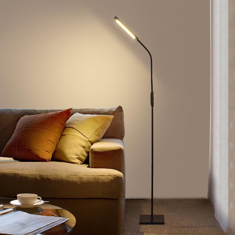 

Adjustable LED Floor & Table Lamp with Remote Control, 3 Color Temperatures, 6 Brightness Levels. White Square Base·Touch Control