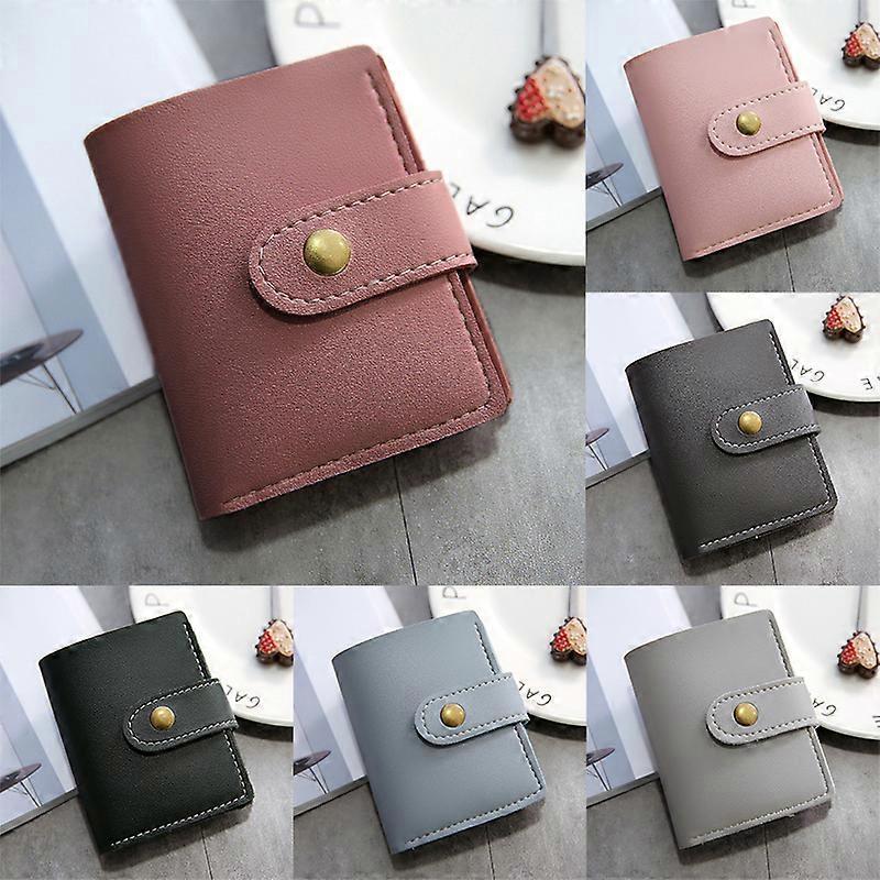Women Short Small Money Purse Wallet Ladies Leather Folding Coin Card Holder