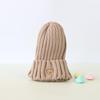 Cozy Autumn/Winter Crochet Baby Beanie with Embroidered Bear