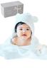 Imabari Towel Whipwhip Baby Bathrobe for Boys and Girls (White)