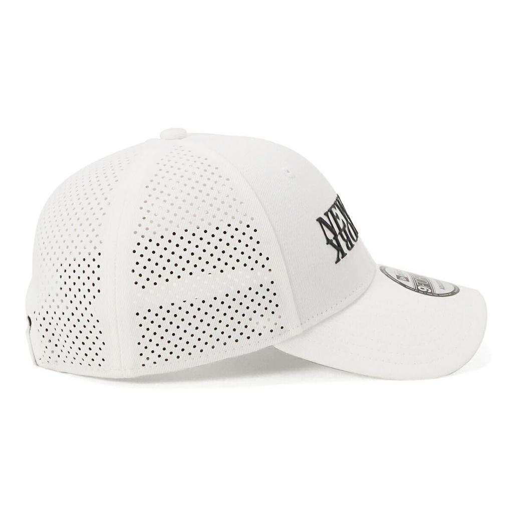 New Era 9FORTY Laser Perforated White Golf FREE GF NENY LASER PERFORATED WHI Cap, 940VS,