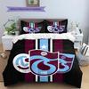 Trabzonspor Pattern Bedding Quilt Set  Home Decoration  Gift (1 * duvet cover + 2 * pillowcase  without core)