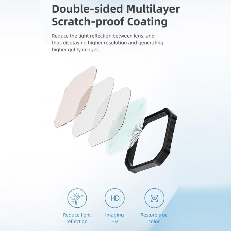 Multiple Density Lens Filters CPL ND8 ND16 ND32 For Outdoor Shootings Waterproof High Claritys Opticals Glass For Action Cameras
