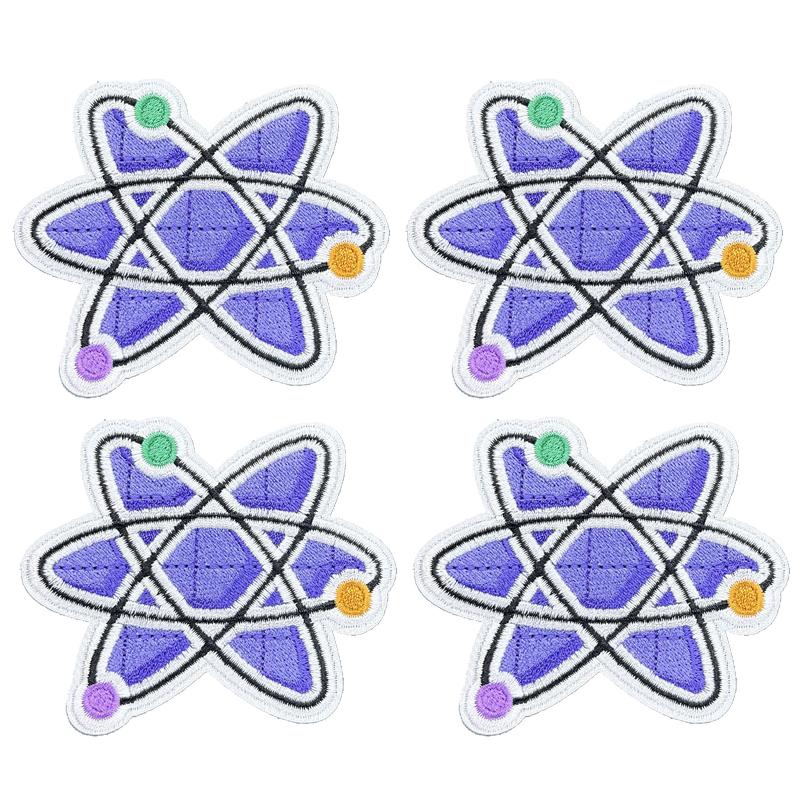 10pcs /Lots Laboratory Embroidered Patches Diy Cute Cartoon Patch Hats Bags Jackets Sew Embroidery Applique Clothing Decoration 