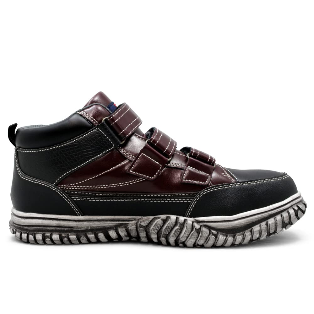 Safety Shoes High Cut Steel Toecap Magic [Edwin] ESM-103 (AZUKI 26.5)
