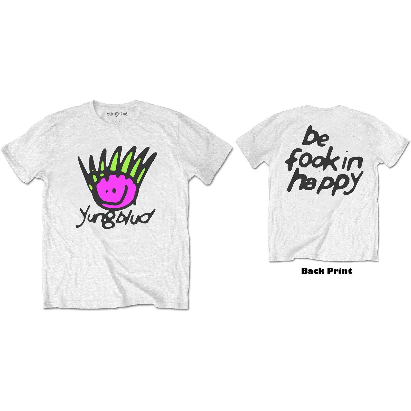 Yungblud tshirt face back print official new L