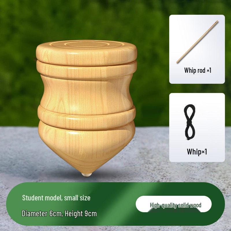Деревянный вращающийся волчок с веревкой-хлыстом для детей и взрослых