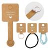 50Pcs Self Adhesive Jewelry Display Cards Versatile Foldable Jewellery Tags for Ring Bracelets and Hair Accessories