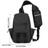 Man Slings Backpack Practical Crossbody Bag Chest Bag Sports Bag Casual Daypacks Shoulder Bag for Daily Travel  Gray