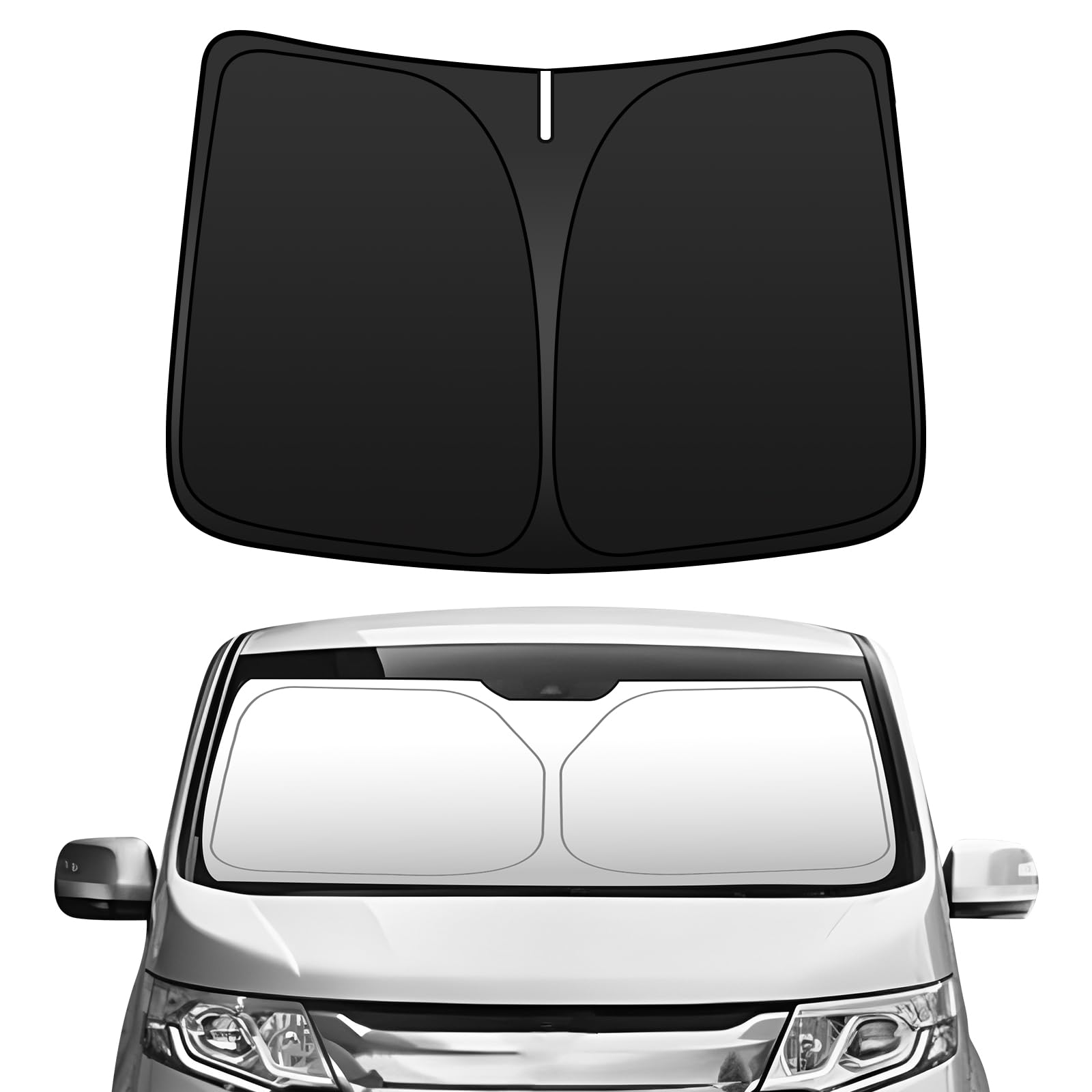 

for all BLUESEATEC Honda New Stepwgn RP6 RP7 RP8 Front Windshield Sunshade STEPWAGON RP Series 6th Generation May 2022 Present Light Heat UV Sun чёрный