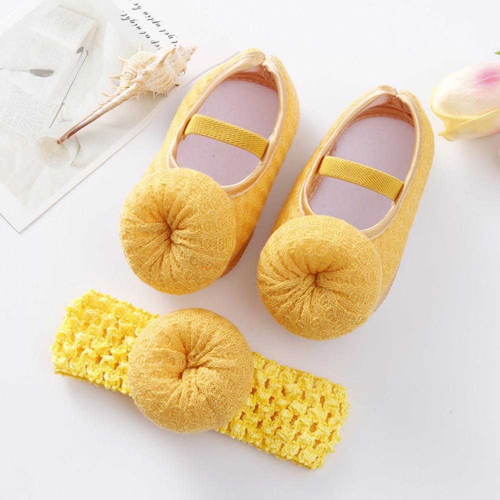 Toddler Baby First Walkers 0-12M Soft Sole Non-Slip Crib Shoes For Girls Newborn Princess Wedding Shoes