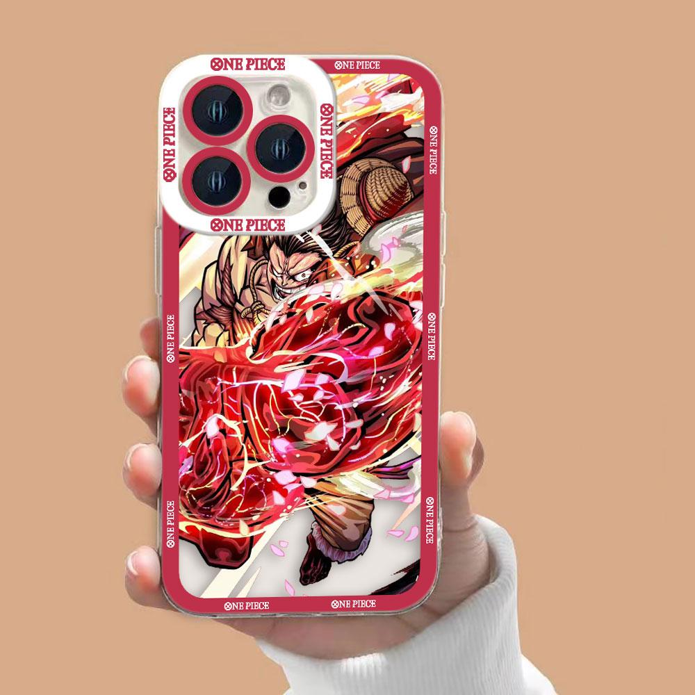 One P-Piece Gear 5 Luffy Zoro Clear Phone Case For Samsung A02 A03 A04 A05 A05S A06 A7 A10 A12 A13 A14 A15 A16 NOTE 10 20 Case