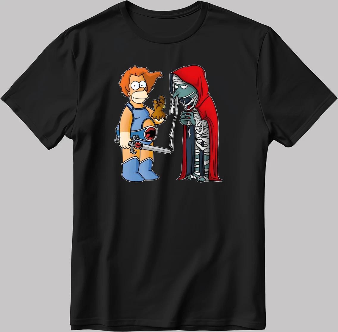 The Simpsons, Simpson drawing Short Sleeve White-Black Men/ Women T Shirt R203 S