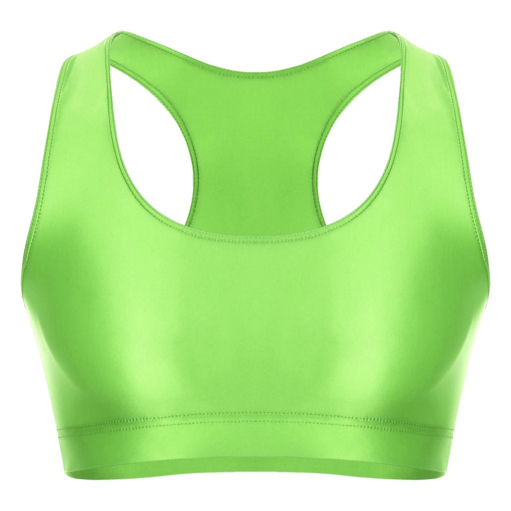Canottiere da uomo lucide con scollo a U a tinta unita senza maniche crop top gilet per sport fitness yoga