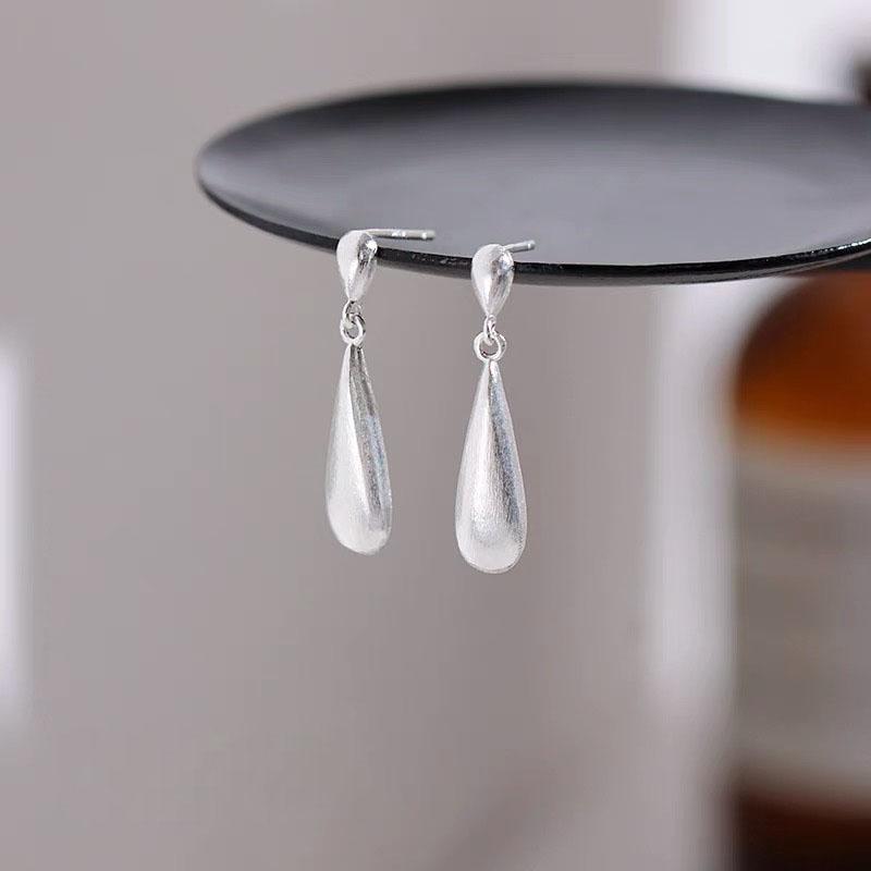 BF CLUB 925 Silver Earrings For Women Trendy Waterdrop Tassel Earring Jewelry Prevent Allergy Party Accessories