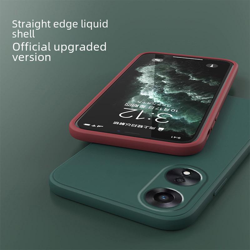 Compatible with OPPO A58: New Liquid Silicone Soft Case - Full Coverage Protective Cover