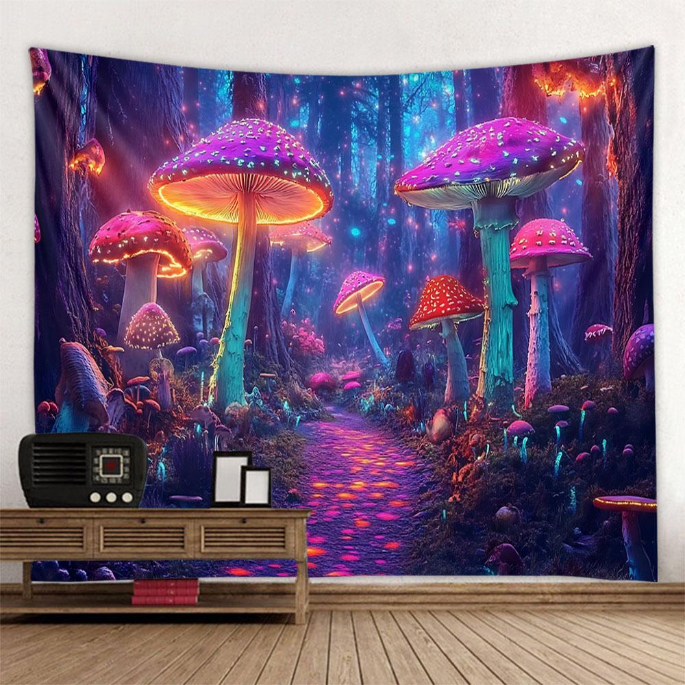 Fairy Tale Forest Tapestry Home Wall Decoration Kawaii Hippie Fantasy Room Art Decoration Background Blanket Bed Sheet